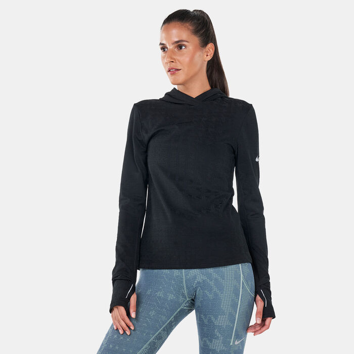 Nike Women's Therma-FIT ADV Long Sleeves Running Hoodie Black Nike Women's Therma-FIT ADV Long Sleeves Running Hoodie Black image number 0