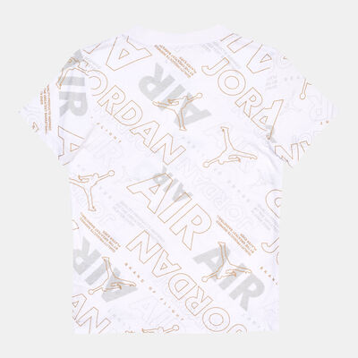 Jordan Kids' Golden Flight Printed T-Shirt (Younger Kids) White