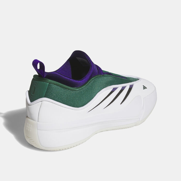 adidas Men's Dame 9 Low Basketball Shoes White image number 2