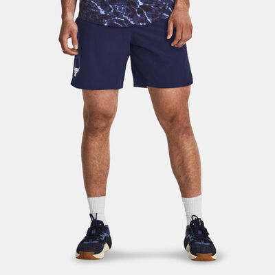 Under Armour Men's Project Rock Woven Shorts Blue