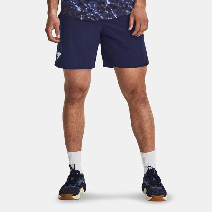 Under Armour Men's Project Rock Woven Shorts Blue image number 0