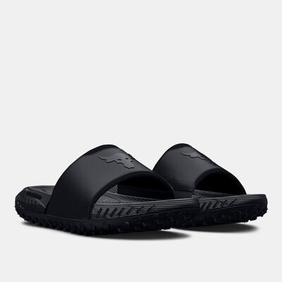 Under Armour Project Rock 3 Slides Black Under Armour Project Rock 3 Slides Black