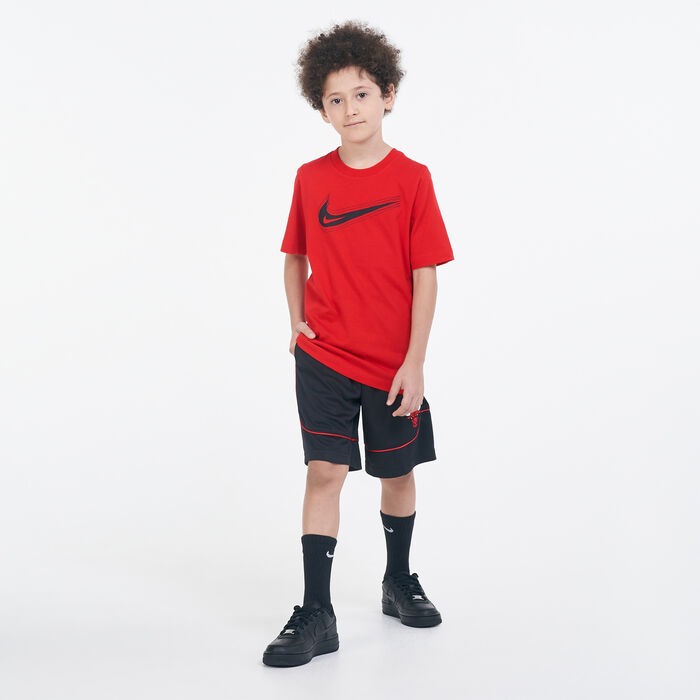 Nike Kids' NBA Chicago Bulls Shorts Red image number 2