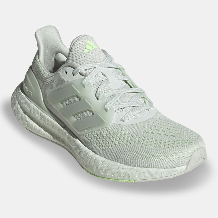 adidas Women's Pureboost 23 Running Shoes Green adidas Women's Pureboost 23 Running Shoes Green image number 1