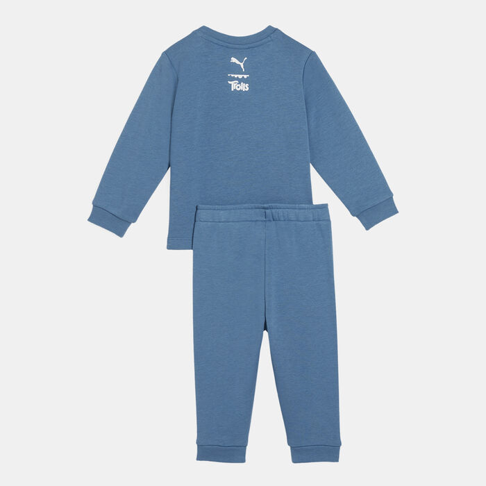 PUMA Kids' x Trolls Minicat Sweatshirt and Sweatpants Set Blue PUMA Kids' x Trolls Minicat Sweatshirt and Sweatpants Set Blue image number 1