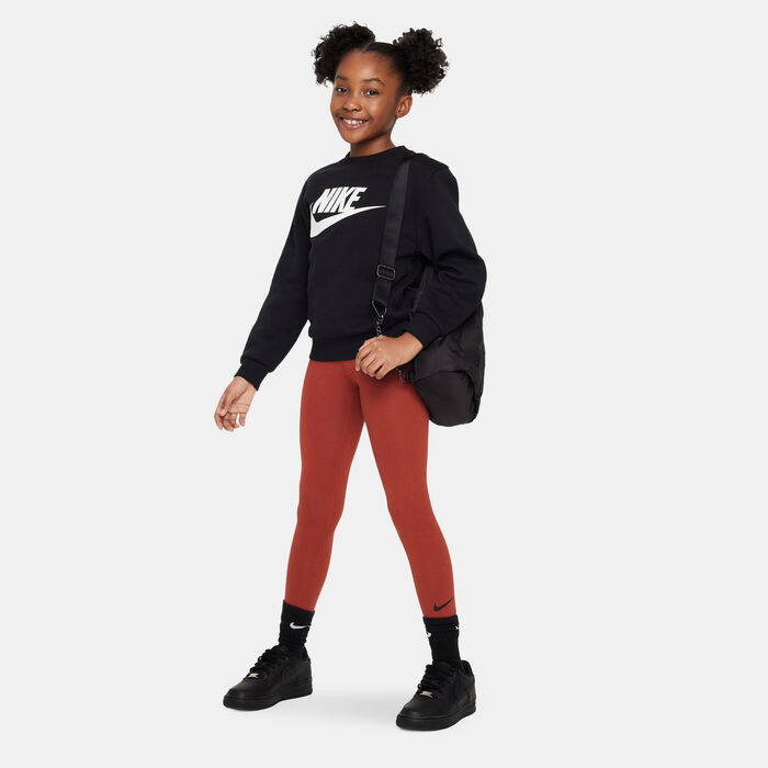 Nike Kids' Sportswear High-Rise Leggings (Older Kids) Brown Nike Kids' Sportswear High-Rise Leggings (Older Kids) Brown image number 2