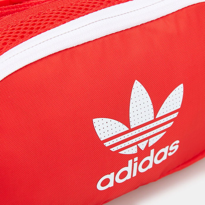 adidas Originals Adicolor Classic Waist Bag Red adidas Originals Adicolor Classic Waist Bag Red image number 3