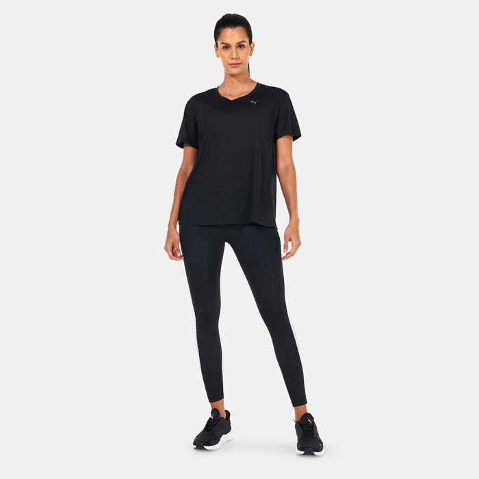 PUMA Women's Studio Trend Training T-Shirt Black PUMA Women's Studio Trend Training T-Shirt Black image number 2