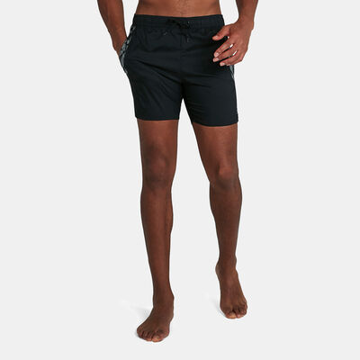 Speedo Men's Sport Printed 16" Swimming Water Shorts Black