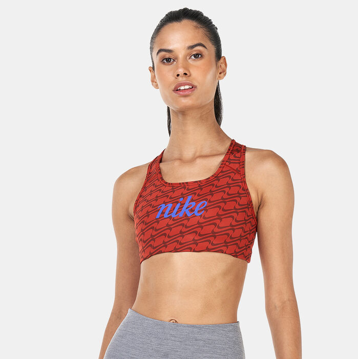 Nike Women's Dri-FIT Swoosh Sports Bra Maroon Nike Women's Dri-FIT Swoosh Sports Bra Maroon image number 0