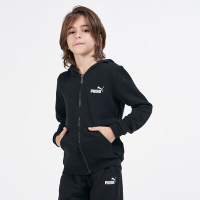 PUMA Kids' Amplified Big Logo Hoodie Black PUMA Kids' Amplified Big Logo Hoodie Black