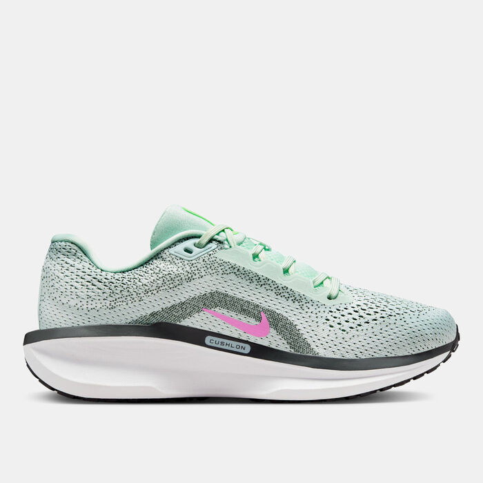 Nike Women's Winflo 11 Road Running Shoes Green Nike Women's Winflo 11 Road Running Shoes Green image number 2