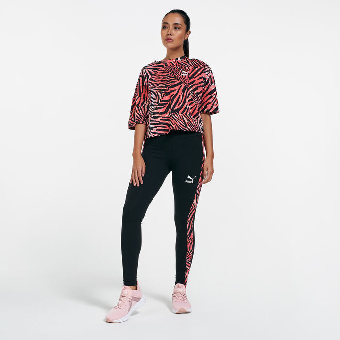 PUMA Women's Classics Graphic Boyfriend T-Shirt Pink PUMA Women's Classics Graphic Boyfriend T-Shirt Pink image number 2