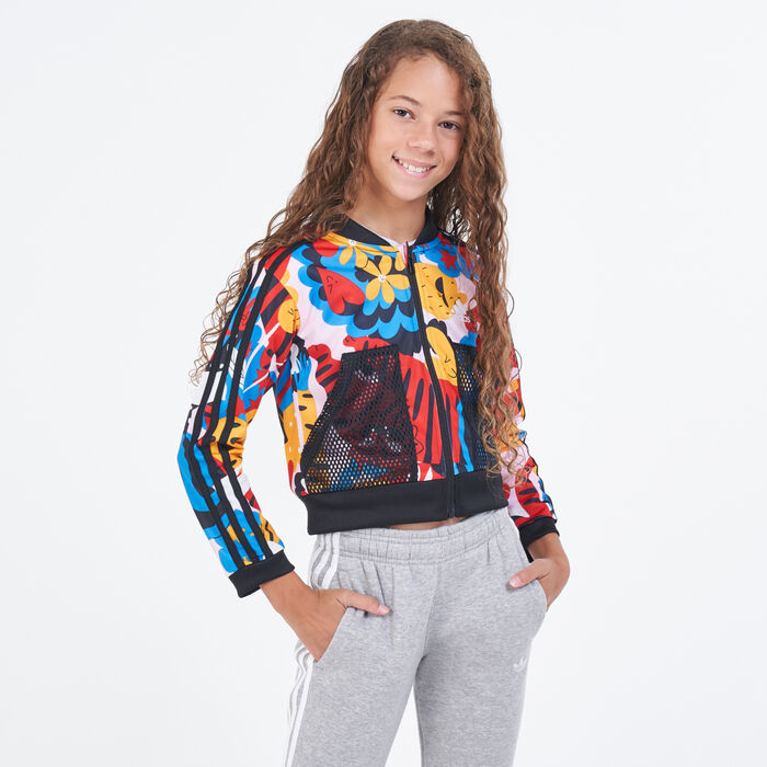 adidas Kids' Egle Cover Up Jacket Pink image number 0