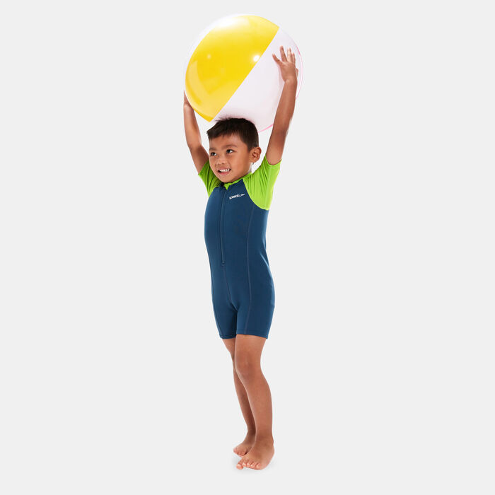 Speedo Kids' Learn to Swim Essential One-Piece Swimsuit Blue Speedo Kids' Learn to Swim Essential One-Piece Swimsuit Blue image number 2