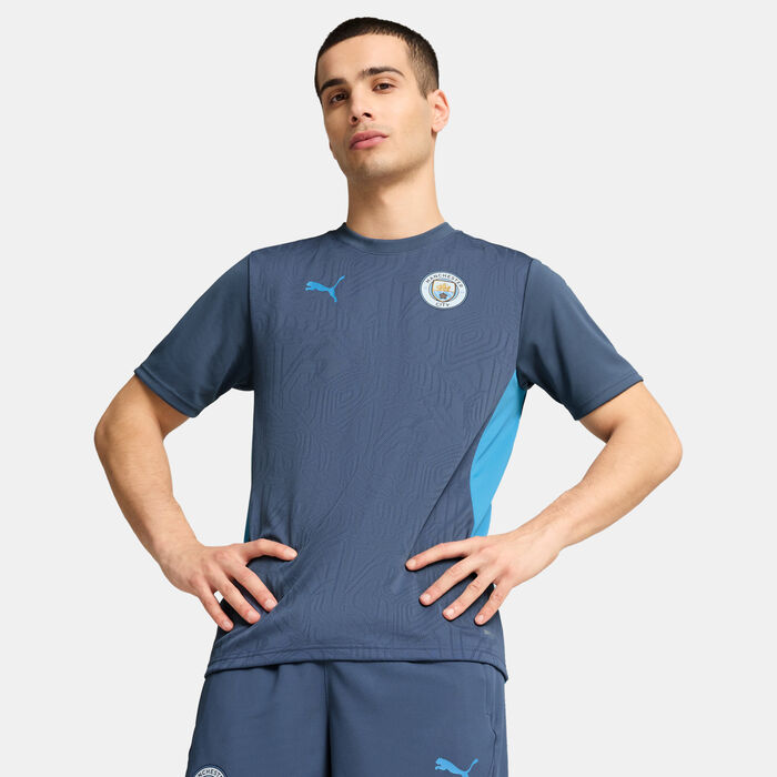 PUMA Men's Manchester City Training Football Top Blue PUMA Men's Manchester City Training Football Top Blue image number 0