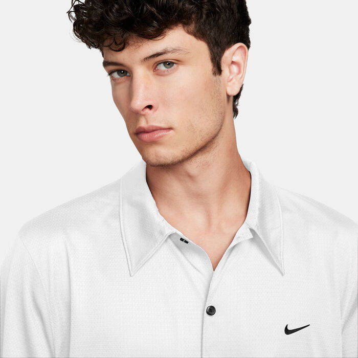 Nike Men's DNA Crossover Dri-FIT Basketball Polo Shirt White image number 2