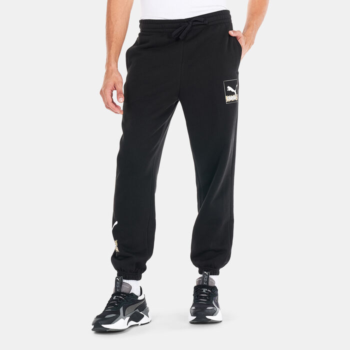 PUMA Men's Brand Love Sweatpants Black PUMA Men's Brand Love Sweatpants Black image number 0