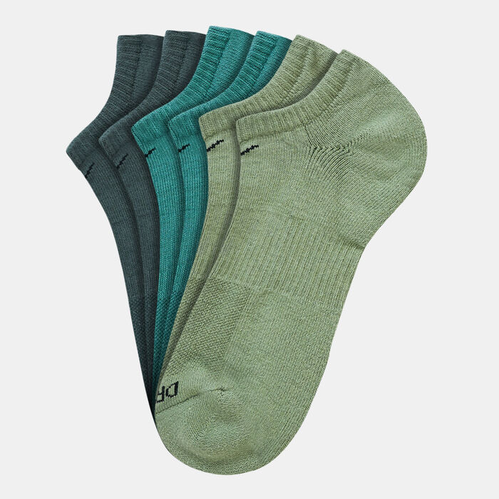 Nike Everyday Plus Cushion Training No-Show Socks (3 Pairs) Green Nike Everyday Plus Cushion Training No-Show Socks (3 Pairs) Green image number 0