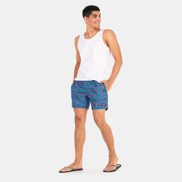 Speedo Men's Printed Leisure 16 Swimming Shorts Blue Speedo Men's Printed Leisure 16 Swimming Shorts Blue image number 2