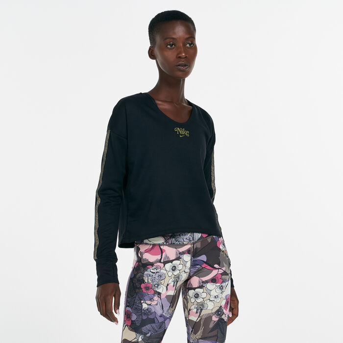 Nike Women's Femme Midlayer T-Shirt Black Nike Women's Femme Midlayer T-Shirt Black image number 0