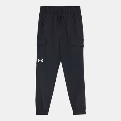 Under Armour Kids' UA Pennant Woven Cargo Pants Black