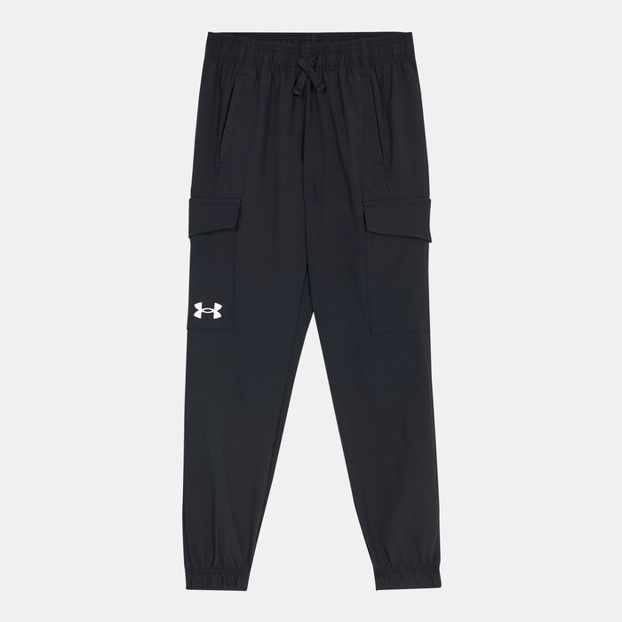 Under Armour Kids' UA Pennant Woven Cargo Pants Black Under Armour Kids' UA Pennant Woven Cargo Pants Black image number 0
