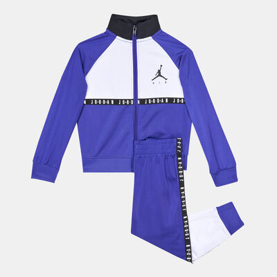 Jordan Kids' Air Colourblocked Jacket and Sweatpants Set Purple