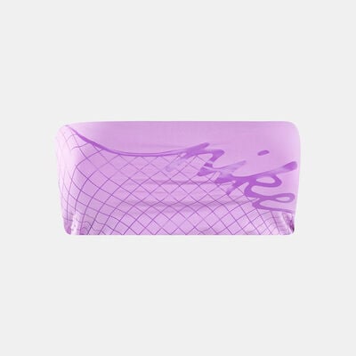 Nike Swim Women's Grid Bandeau Bikini Top Pink Nike Swim Women's Grid Bandeau Bikini Top Pink