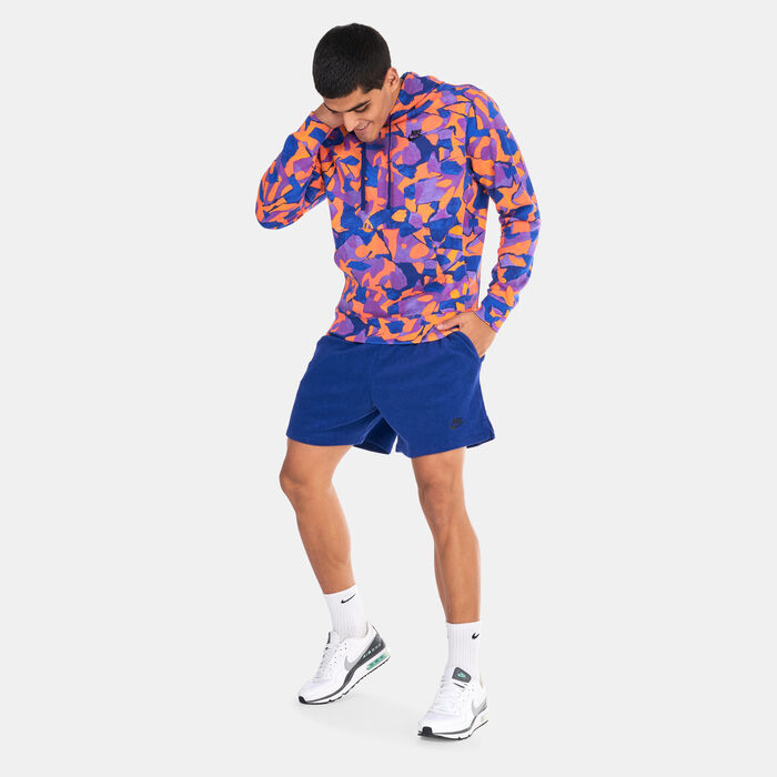 Nike Men's Club Fleece Terry Flow Shorts Blue Nike Men's Club Fleece Terry Flow Shorts Blue image number 2