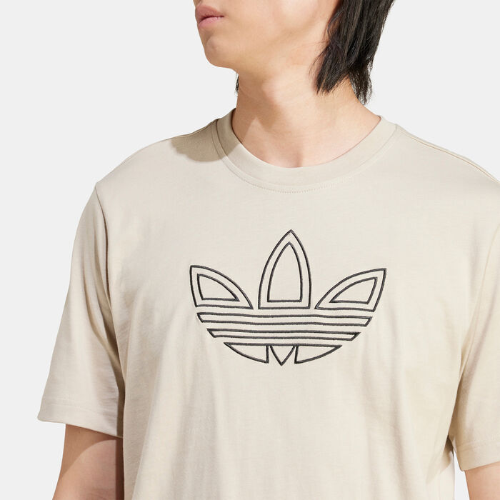 adidas Originals Men's Trefoil T-Shirt Beige adidas Originals Men's Trefoil T-Shirt Beige image number 3