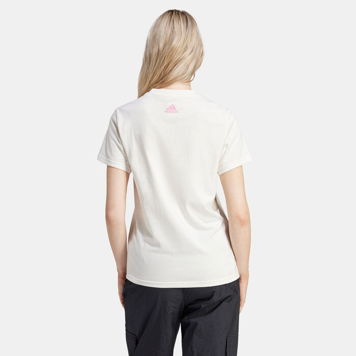 adidas Women's The Soft Side Linear T-Shirt White adidas Women's The Soft Side Linear T-Shirt White image number 1
