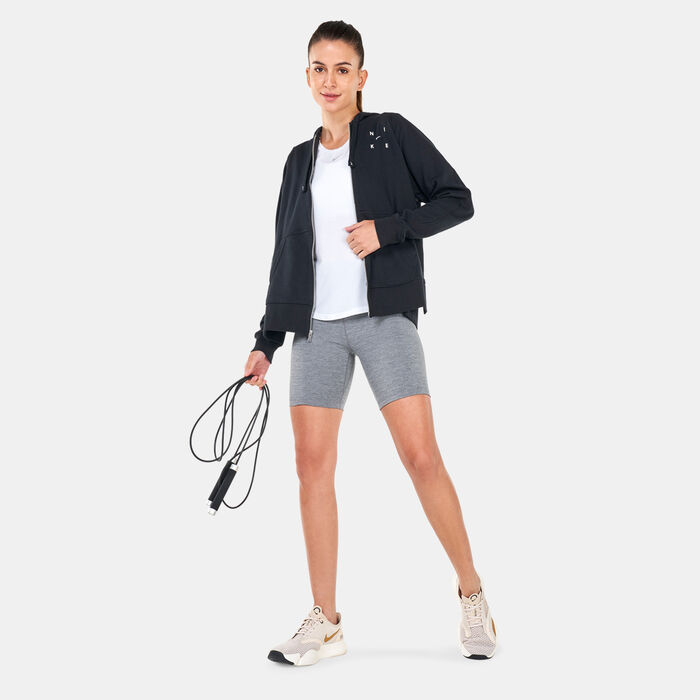Nike Women's Dri-FIT Get Fit Graphic Training Hoodie Black Nike Women's Dri-FIT Get Fit Graphic Training Hoodie Black image number 2
