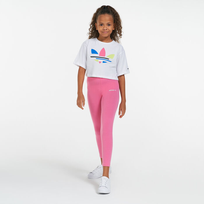 adidas Originals Kids' Adicolor Crop Top White adidas Originals Kids' Adicolor Crop Top White image number 2