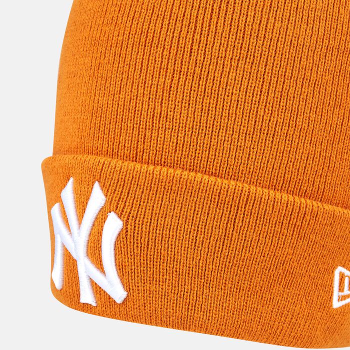 New Era Men's New York Yankees League Essential Cuff Beanie Orange image number 2