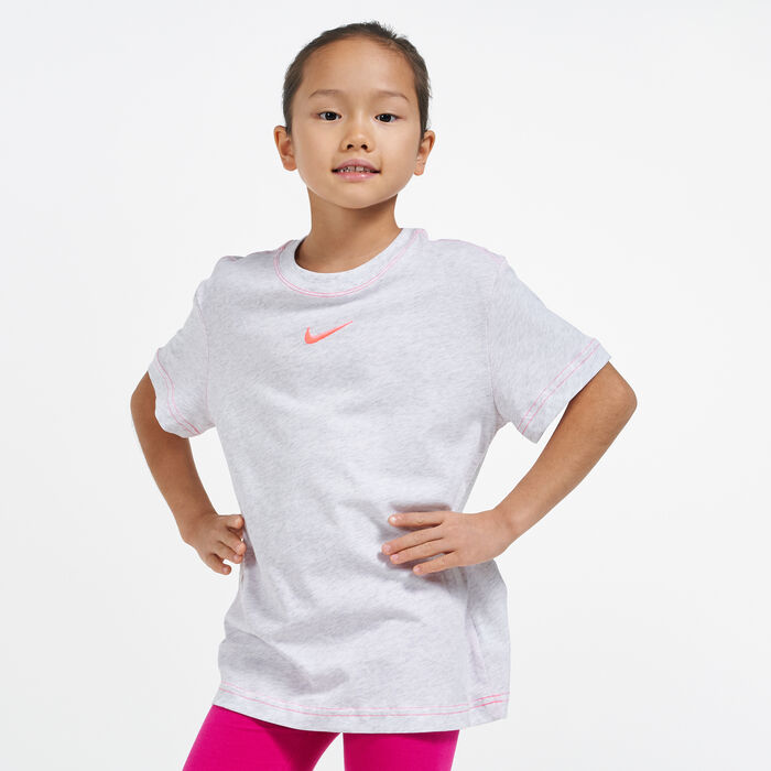 Nike Kids' Sportswear T-Shirt (Older Kids) Grey Nike Kids' Sportswear T-Shirt (Older Kids) Grey image number 0