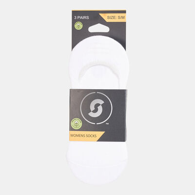 Sun and Sand Sports Women's Invisible Socks (3 Pack) - S/M White Sun and Sand Sports Women's Invisible Socks (3 Pack) - S/M White