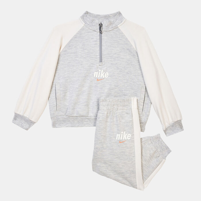 Nike Kids' E1D1 1/2-Zip Top and Pants Set Grey Nike Kids' E1D1 1/2-Zip Top and Pants Set Grey image number 0