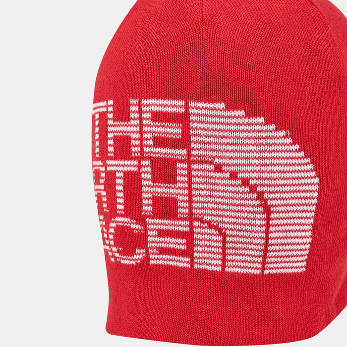 The North Face Reversible Highline Beanie Red The North Face Reversible Highline Beanie Red image number 3