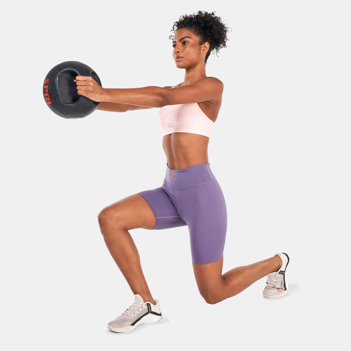 Nike Women's Dri-FIT Indy Padded Graphic Sports Bra Pink Nike Women's Dri-FIT Indy Padded Graphic Sports Bra Pink image number 2