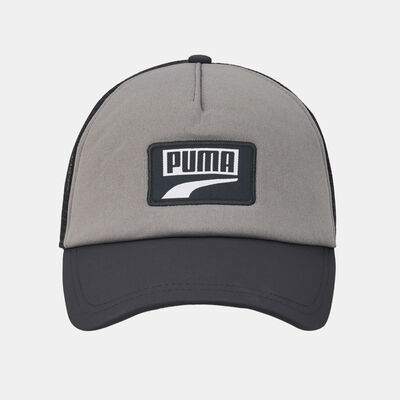 PUMA Men's Logo Trucker Hat Black