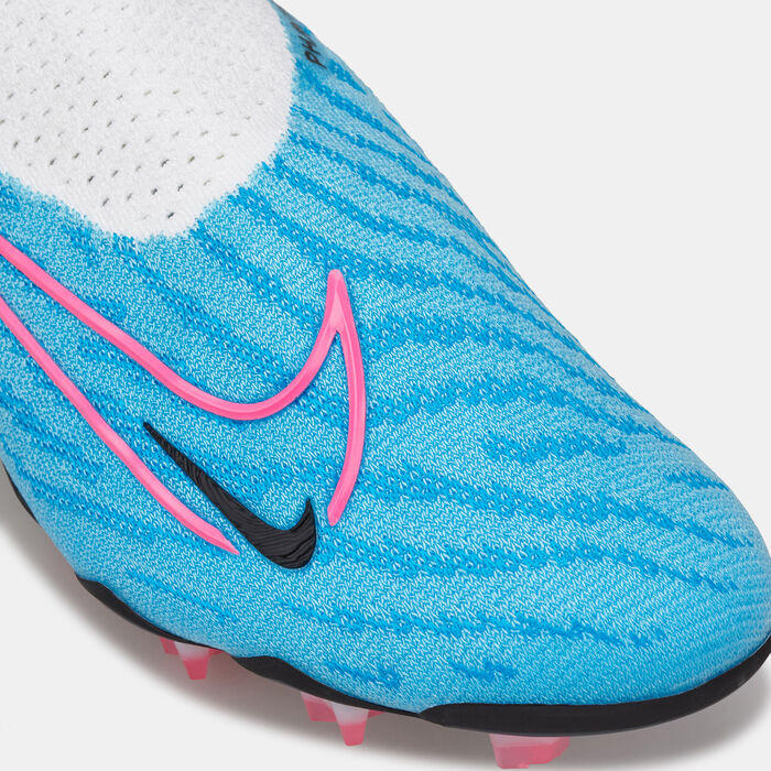 Nike Men's Gripknit Phantom GX Elite Firm Ground Football Shoe Blue Nike Men's Gripknit Phantom GX Elite Firm Ground Football Shoe Blue image number 4