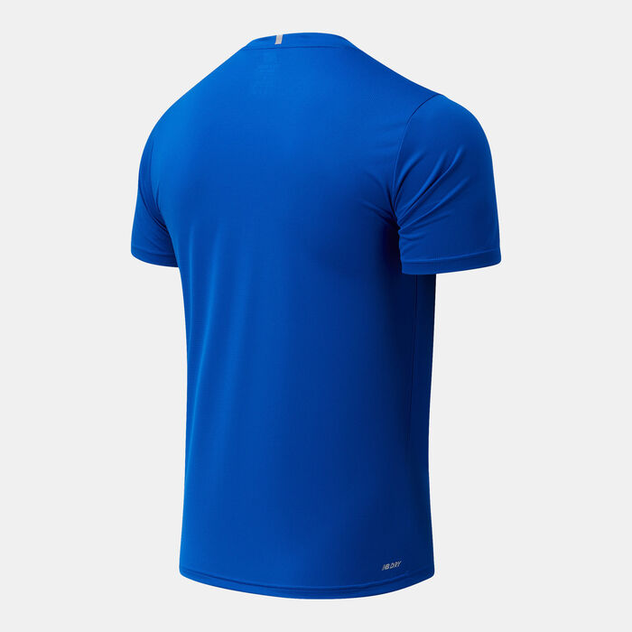 New Balance Men's Core Run T-Shirt Pink image number 1