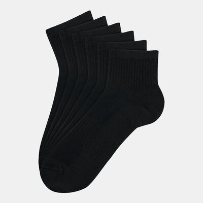 Sun and Sand Sports Men's Cotton Crew Socks Black