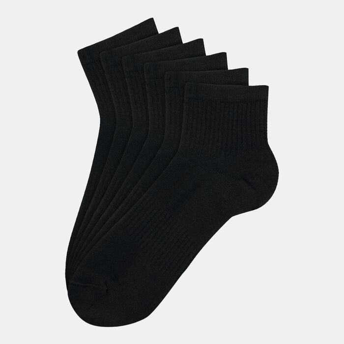 Sun and Sand Sports Men's Cotton Crew Socks Black image number 1
