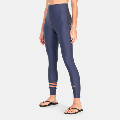 adidas Women's 3-Stripes Swimming Pant Blue adidas Women's 3-Stripes Swimming Pant Blue