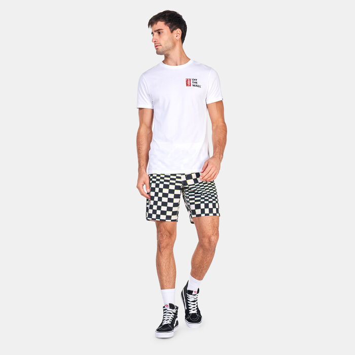 Vans Men's Skewed Checkerboard Board Shorts White Vans Men's Skewed Checkerboard Board Shorts White image number 2