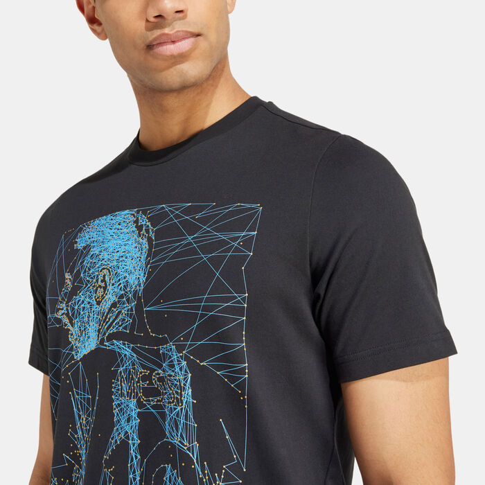 adidas Men's Messi Graphic T-Shirt Black adidas Men's Messi Graphic T-Shirt Black image number 3