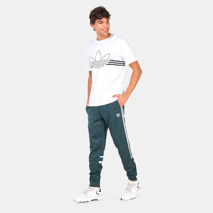 adidas Originals Men's Adicolor Classics Cutline Pants Green adidas Originals Men's Adicolor Classics Cutline Pants Green image number 2