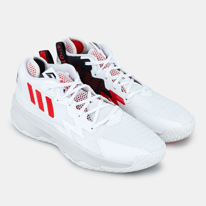 adidas Men's Dame 8 Basketball Shoe White adidas Men's Dame 8 Basketball Shoe White image number 4